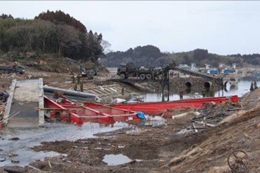 東日本大震災で流失した橋